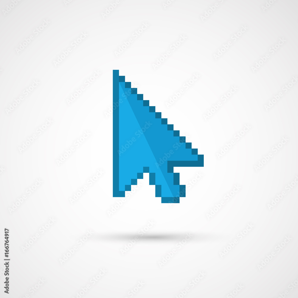 Fototapeta premium Pixel cursor icon - Cursor.Vector Illustration.
