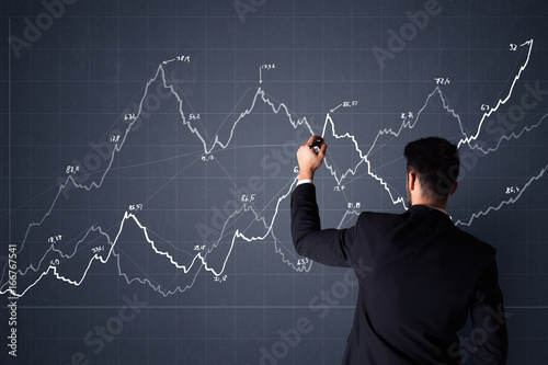Businessman with chart