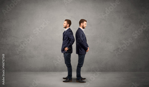 Businessman with two choices © ra2 studio