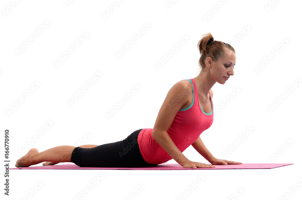 Young woman doing yoga