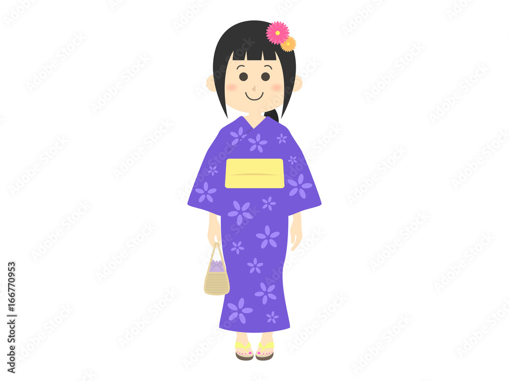 浴衣の女性 浴衣の女性