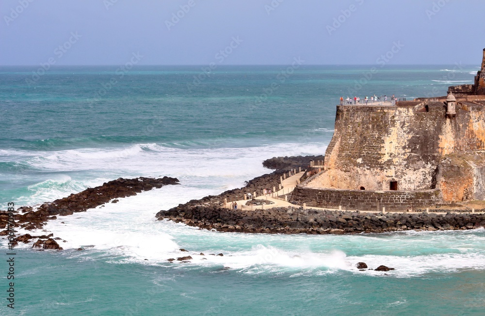 The historic San Felipe del Morro fort in San Juan, Puerto Rico