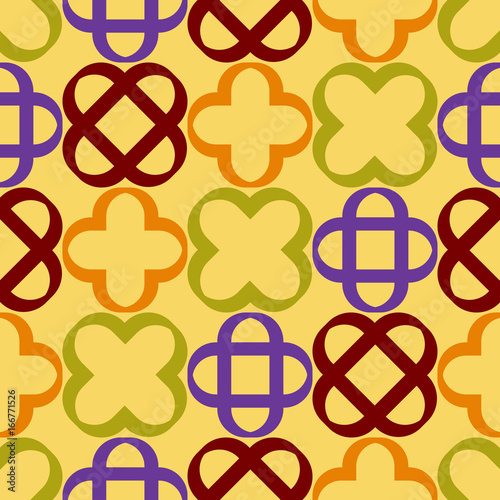 Seamless pattern with geometric shapes