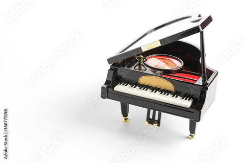 Piano model isolated on white