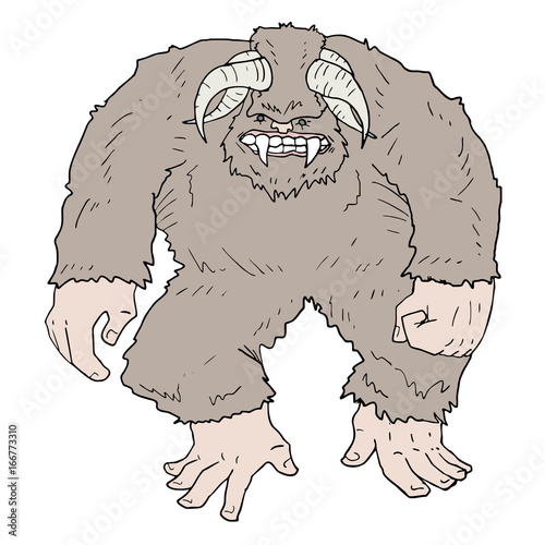 Big foot monster draw