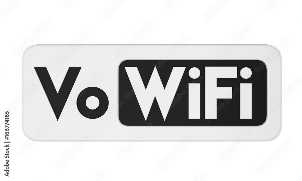 Voice over WiFi Sign Isolated