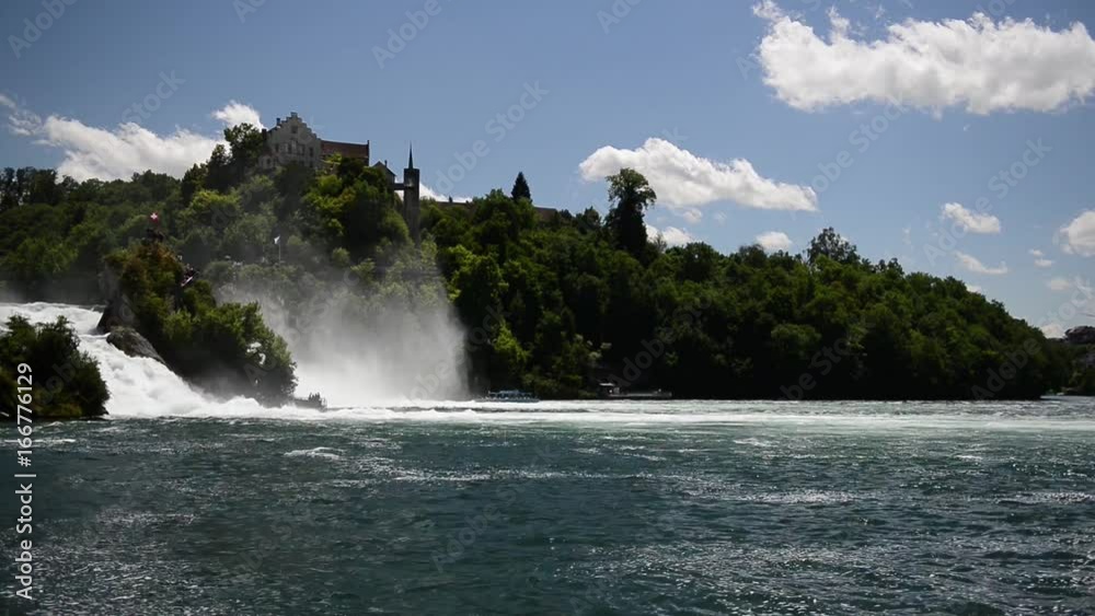 The Rhine Falls in Schaffhausen, Switzerland. The Rhine Falls in Schaffhausen, Switzerland.