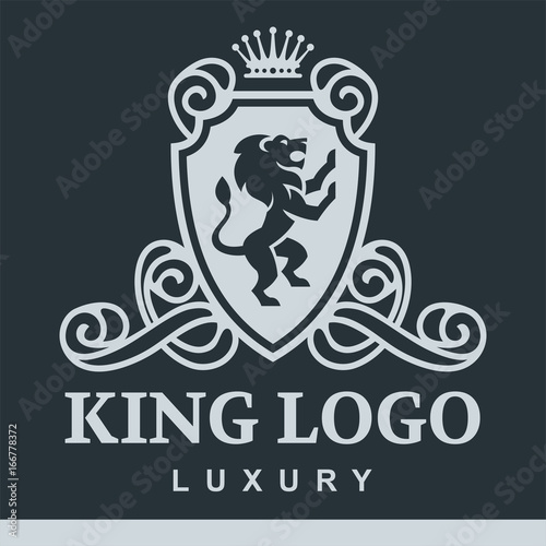 Luxury boutique Royal Crest high quality vintage product heraldry logo collection brand identity vector illustration.