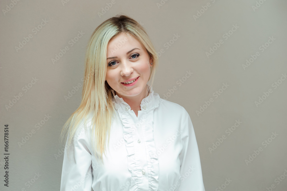 Portrait of modern dentist woman at work. Portrait of modern dentist woman at work.