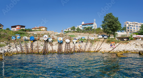 Small fishing port in Tyulenovo, Bulgaria 