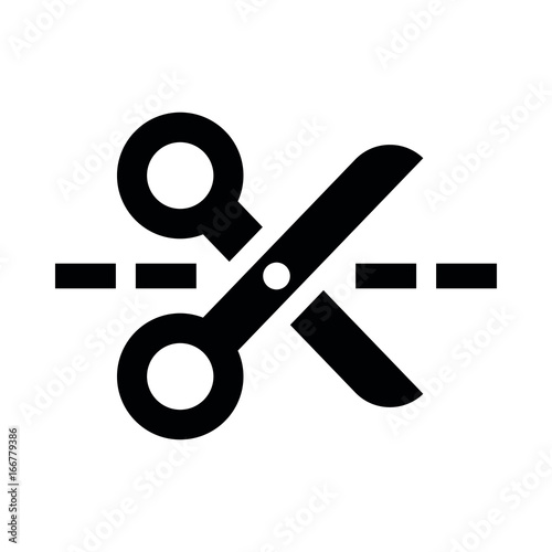 Cut scissor icon