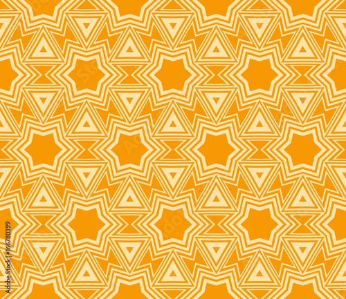 modern geometric ornament. seamless vector illustration. orange color