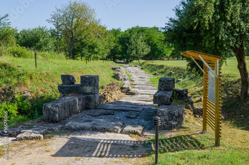 Gate to the ancient city of Nicopolis Ad Istrum, Bulgaria photo