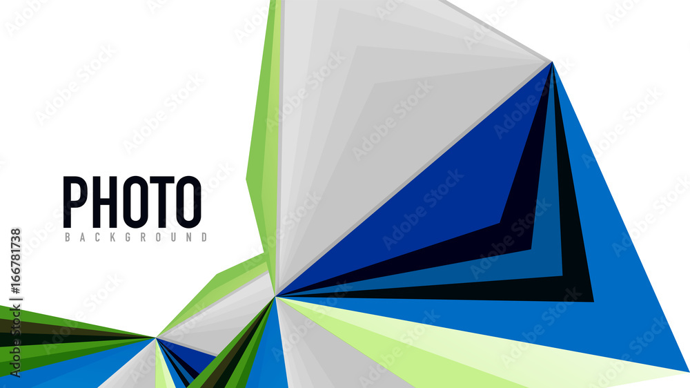 Modern triangle presentation template Modern triangle presentation template