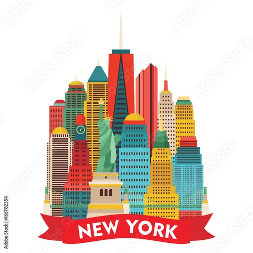 New York city. Vector illustration - stock vector photo