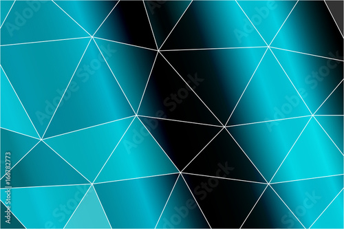 Bright background for greeting cards. Polygon background black, blue color. Vector illustration. To implement your design ideas, business subjects, successful presentations.