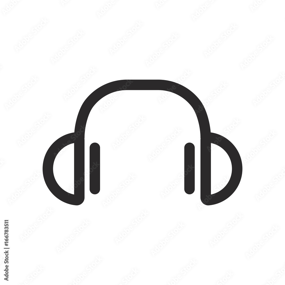 Head Set Logo Icon vector Head Set Logo Icon vector