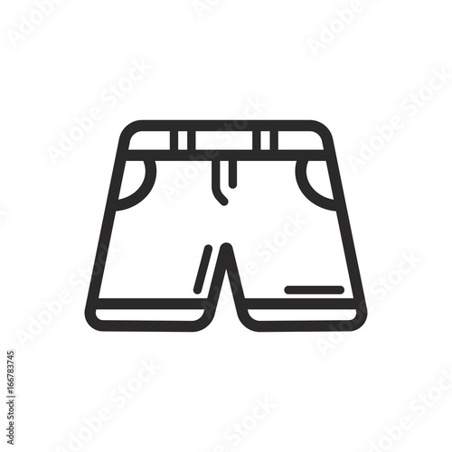 short pant logo / icon vector