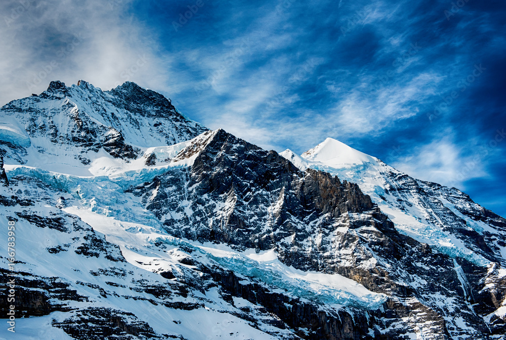 Obraz premium Swiss mountain, Jungfrau, Switzerland,
