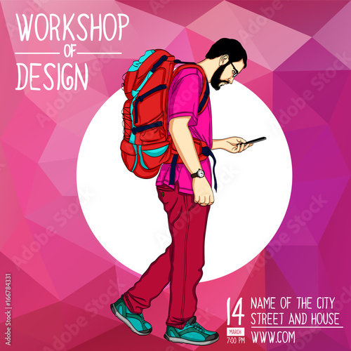 Web vector illustration on the theme of mobile technology and service