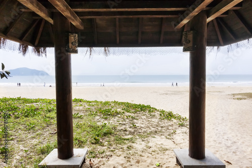 Fototapeta Naklejka Na Ścianę i Meble -  Entrance to a tropical beach in Hainan island
