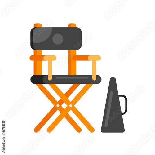  flat style movie directors chair.