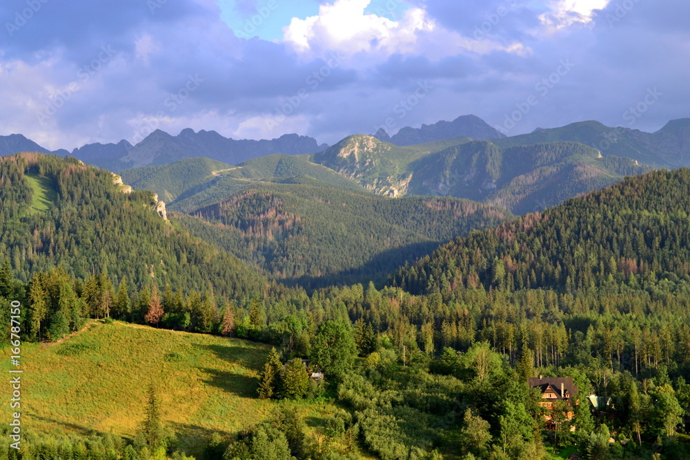 Góry Tatry - widok z Antałówki