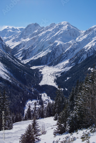 vue sur la vallée de la vanoise