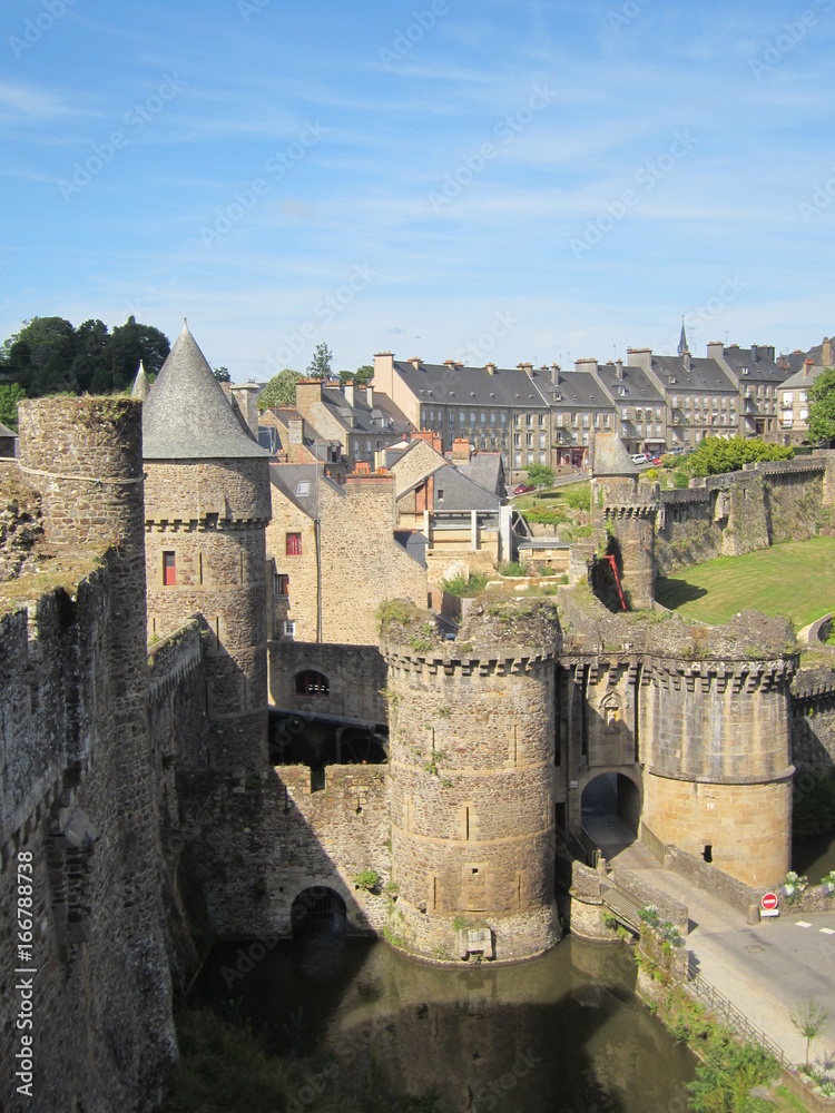 Fototapeta premium Château Fougères Bretagne Forteresse