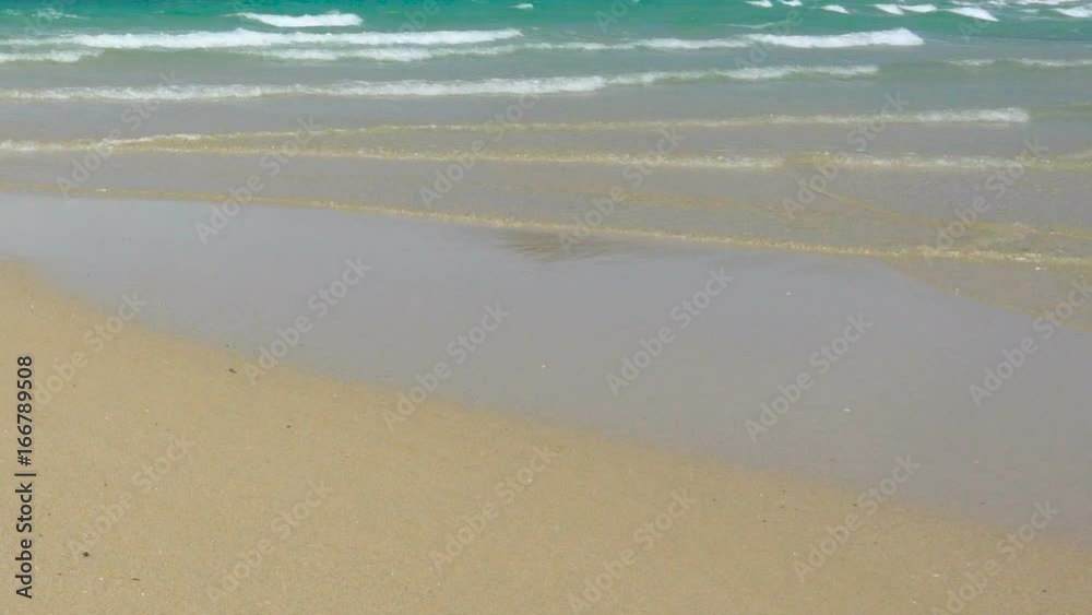 White Wild Mediterranean Sea Beach in Italy with Clear Blue Water White Wild Mediterranean Sea Beach in Italy with Clear Blue Water