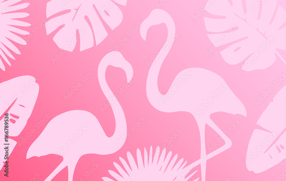 Fototapeta premium Trendy Tropical Leaves Background