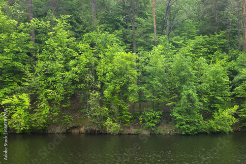 Canyon walls view in Kamyanets-Podilskyi  Ukraine