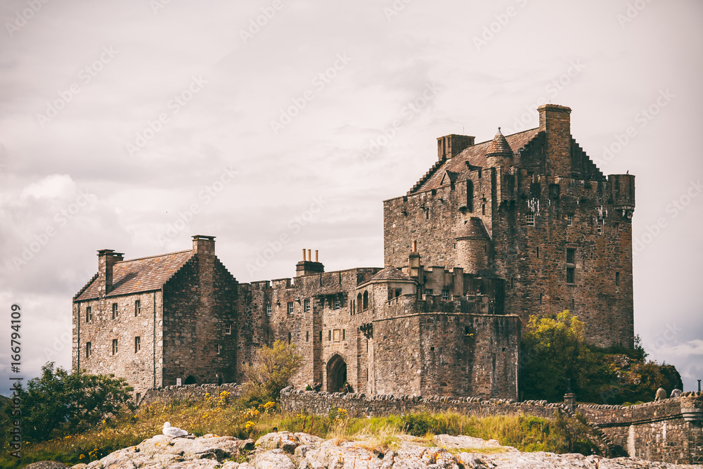 The iconic Eilean Donan castle, Kyle of Lochalsh, Highlands of Scotland