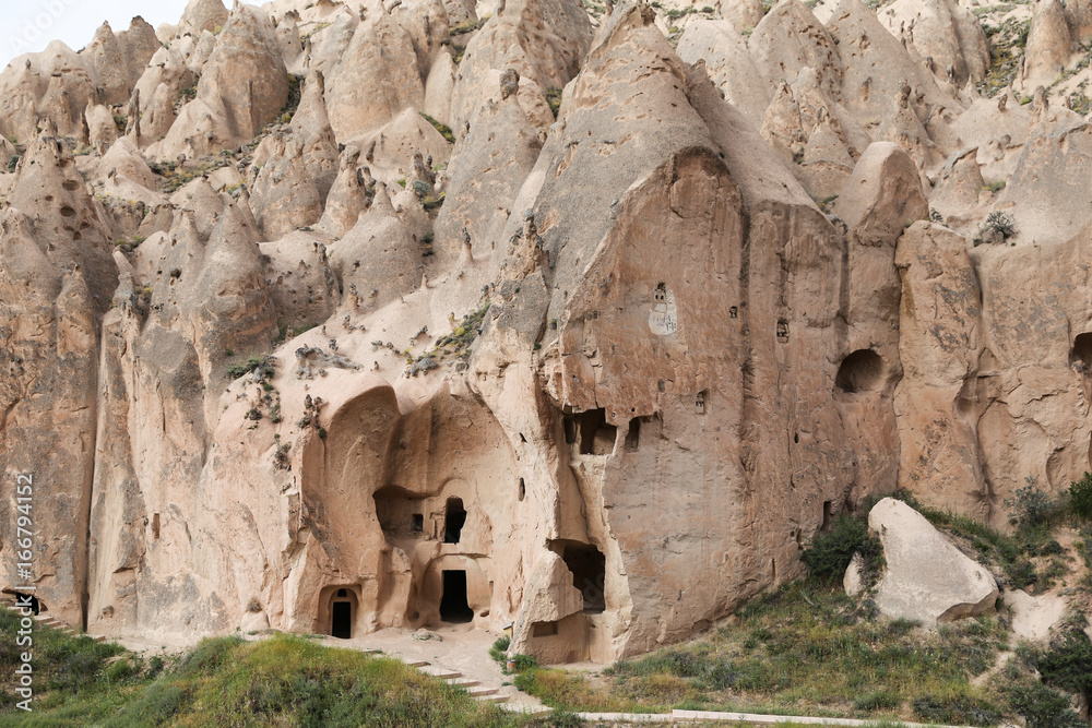 Rock Formations in Zelve Valley, Cappadocia Rock Formations in Zelve Valley, Cappadocia