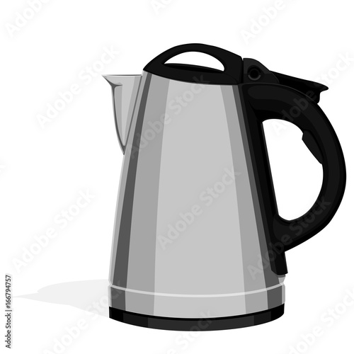 isolate electric kettle on transparent background
