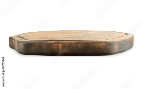 Fotografie Wooden board on white background