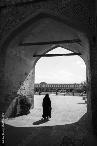 Archway at Naghsh-e Jahan Square, Esfahan, Iran photo