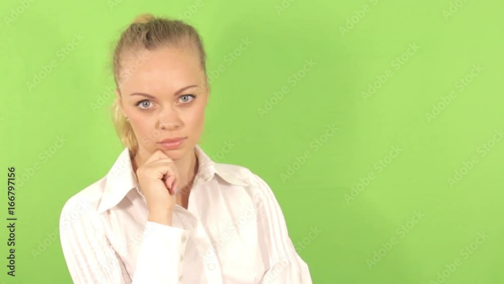 A successful business lady posing for the camera. Chromatic. Slow motion A successful business lady posing for the camera. Chromatic. Slow motion