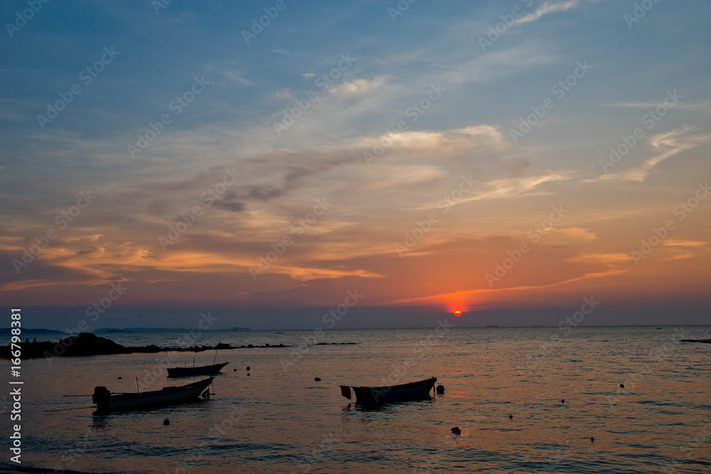 sunset at sea sunset at sea