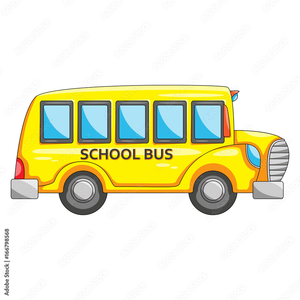 School bus transportation cartoon