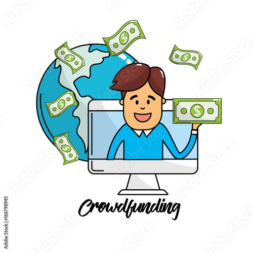 global business connections with bills cash moey