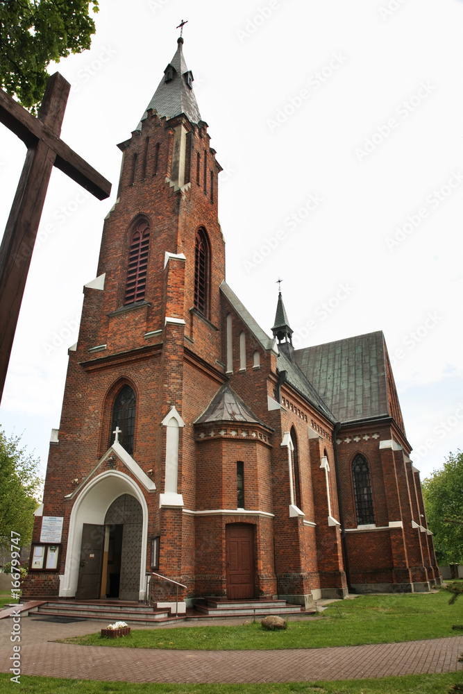 Church of Saint Ignatius of Loyola in Niemce village. Poland