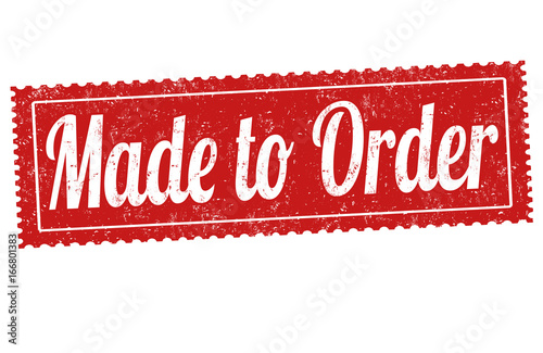 Made to order sign or stamp
