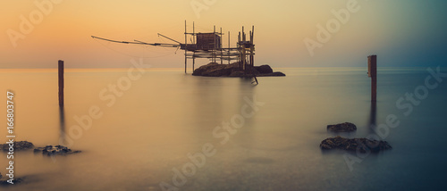 Картината върху платно Trabocco, Abruzzo, Molise