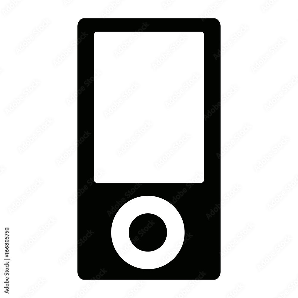 portable music player device button display icon image portable music player device button display icon image