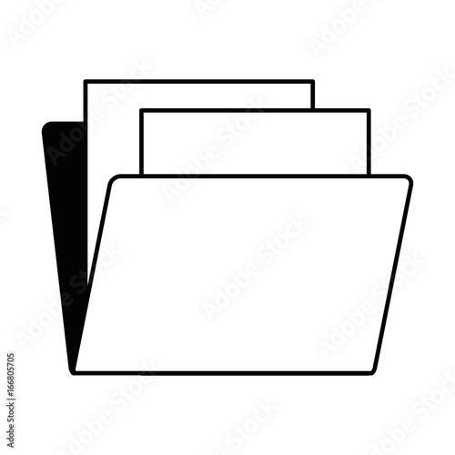 file folder with documents office data supplies