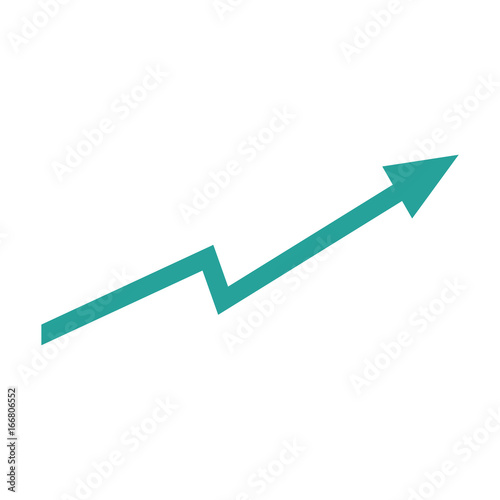 arrow growing upward business financial concept