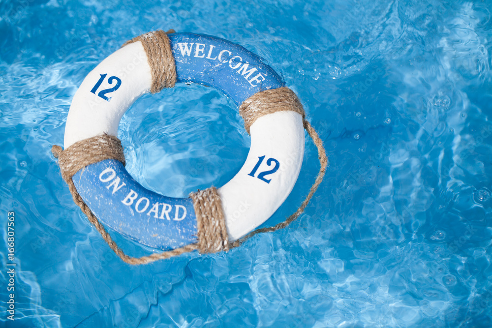 Lifeboat at sea