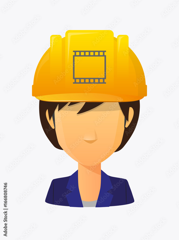 Worker avatar with a photographic 35mm film strip Worker avatar with a photographic 35mm film strip