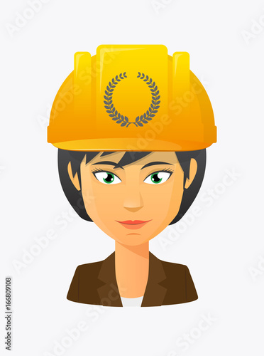 Worker avatar with  a laurel crown sign